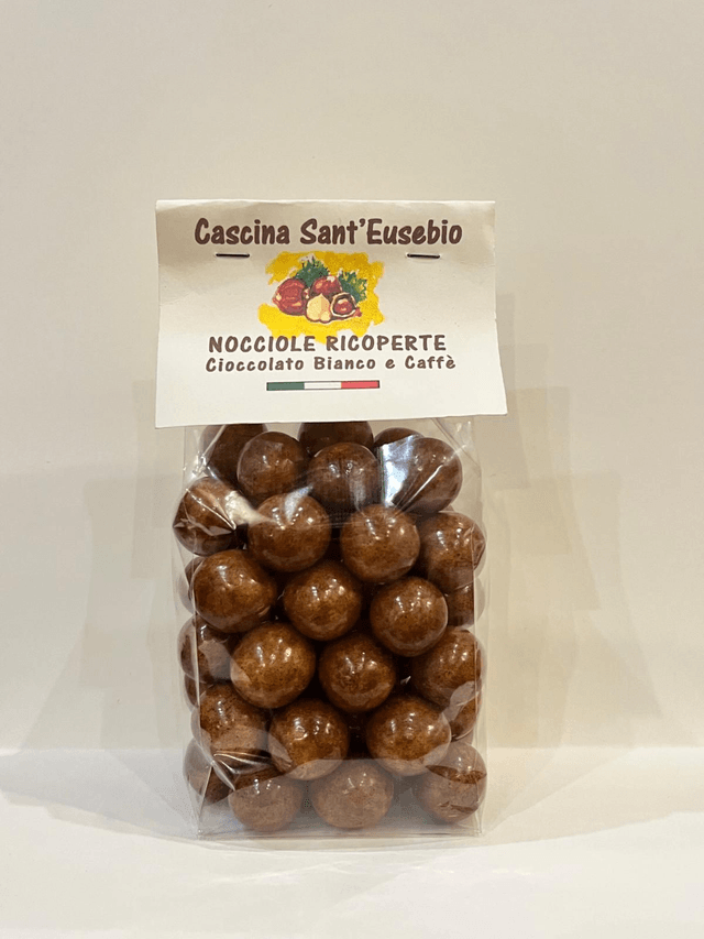 Nocciole Ricoperte Cioccolato Bianco e Caffè