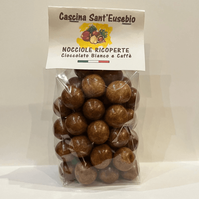 Nocciole Ricoperte Cioccolato Bianco e Caffè